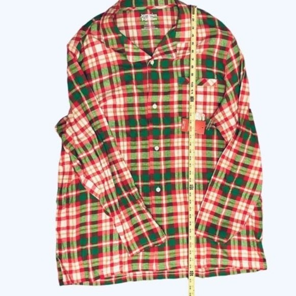 NWT Men’s Flannel Christmas Plaid 2 Pc Pajama Set Jammies For Your Families 3XLT - Picture 10 of 14